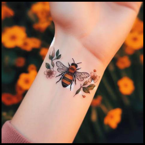 Bumblebee Hand Tattoo