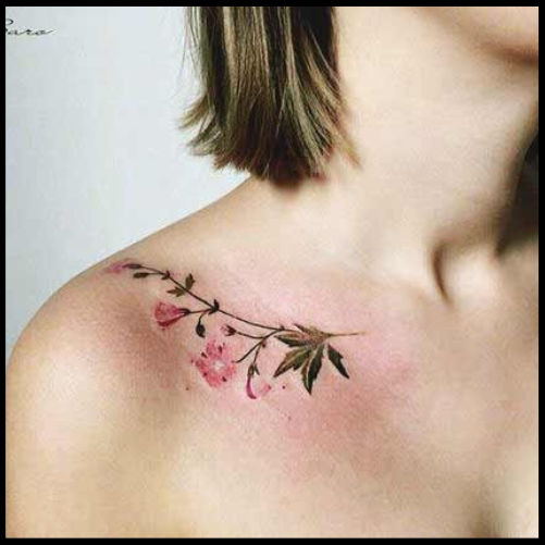 Collarbone Tattoo