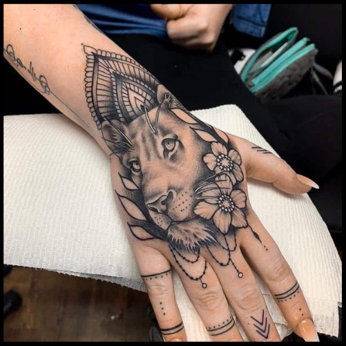 Excitingly Detailed Hand Tattoo