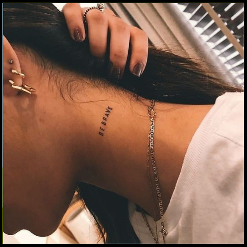 Hidden tattoo