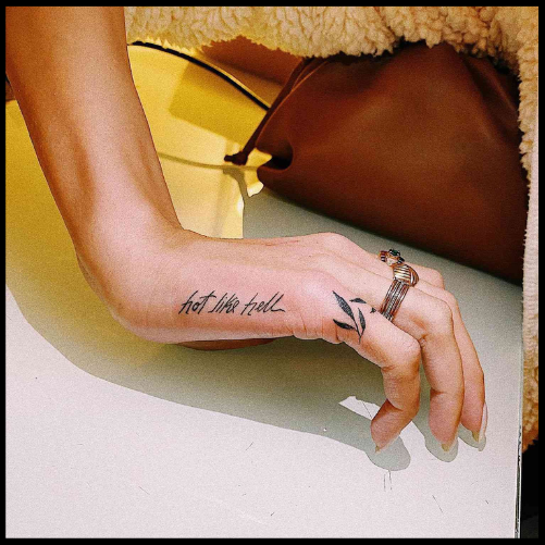 Outer-Edge Word Tattoo