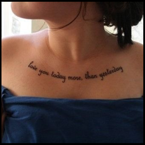 Song Lyrics Tattoo