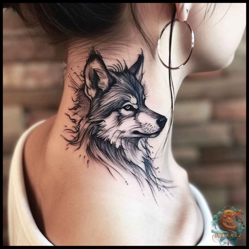 Animal Neck Tattoos