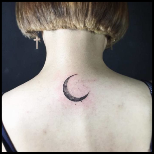 Aquarius Moon Tattoo