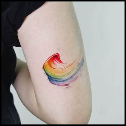 Artsy Rainbow Tattoo Ideas