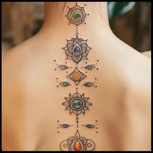 Back Spine Tattoo