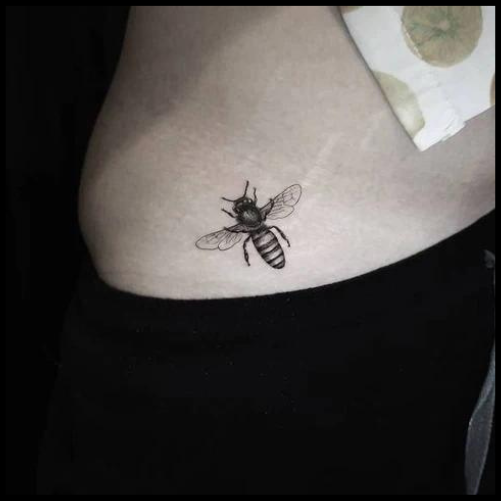 Bikini Line Bee Tattoo