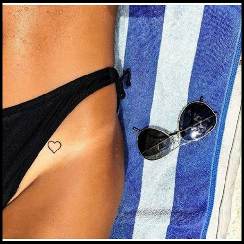 Bikini Line Heart Tattoo Bikini Line Tattoo Ideas