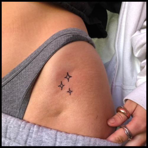Bikini Line Star Tattoo