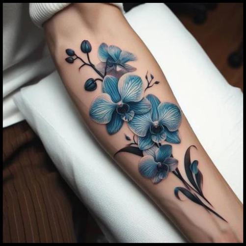 Blue Orchid Tattoo