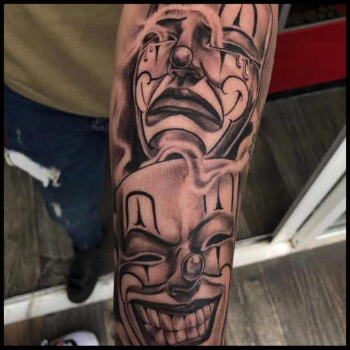 Chicano Clown Tattoo
