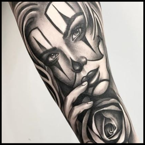 Clown Girl Tattoo