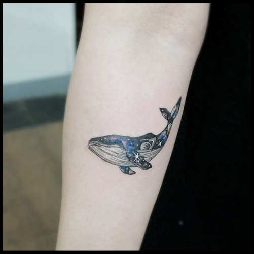 Cute Baby Whale Tattoo