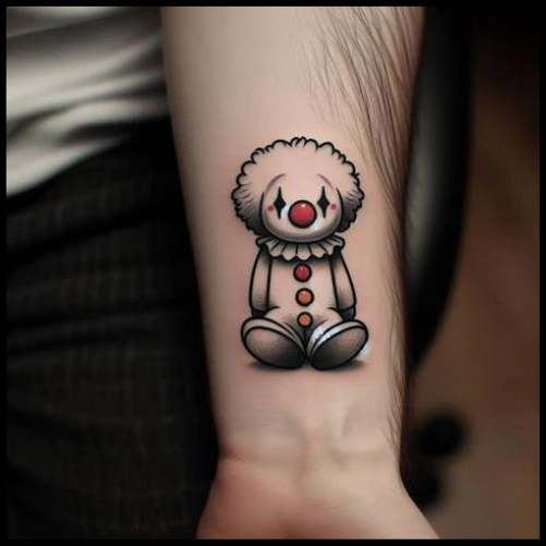 Cute Clown Tattoo