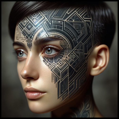 Cyber Love: Star-Inspired Tech Art Tattoos