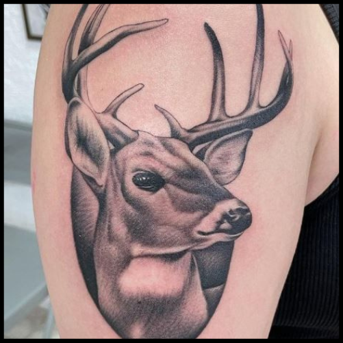 Deer Hunting Tattoo