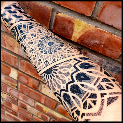 Dotwork Sleeve Tattoo