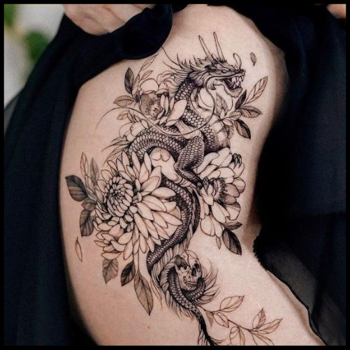 Dragon Thigh Tattoos