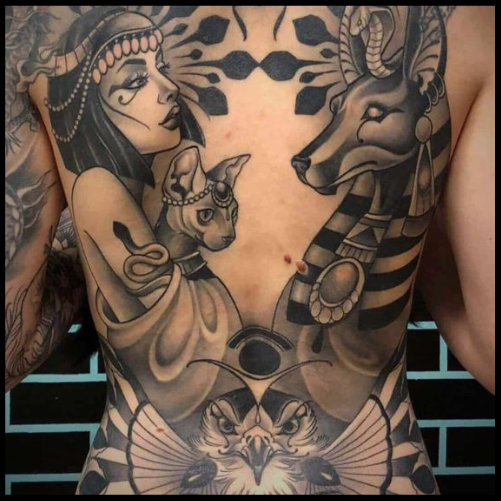 Egyptian Back Tattoo