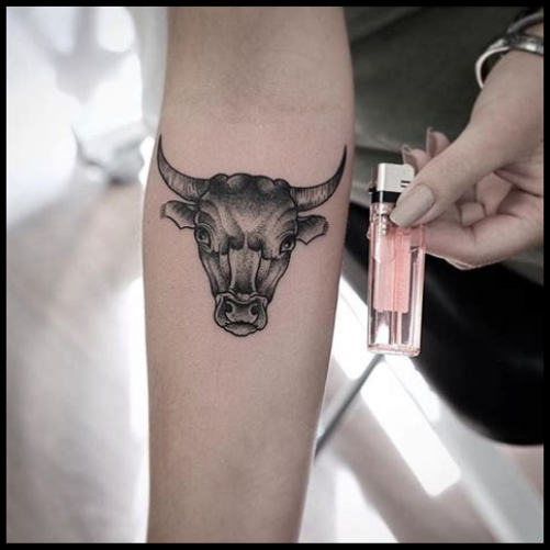Elbow Taurus Tattoo