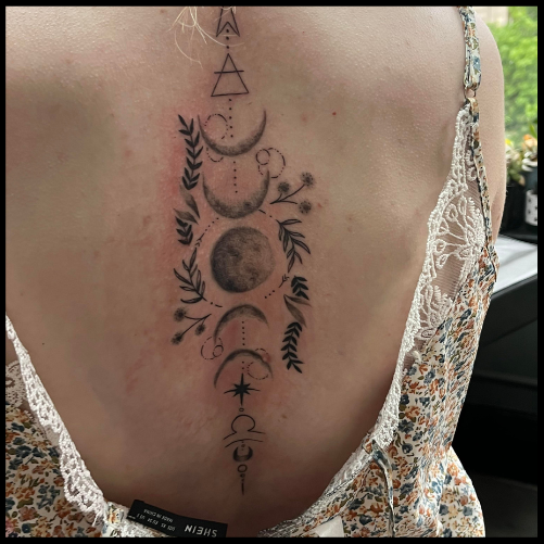 Feyre Back Tattoo