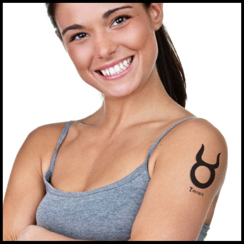 "Glow" Taurus Tattoo