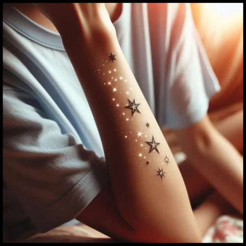 Glow Up: Stars as Symbols of Transformation Tattoos