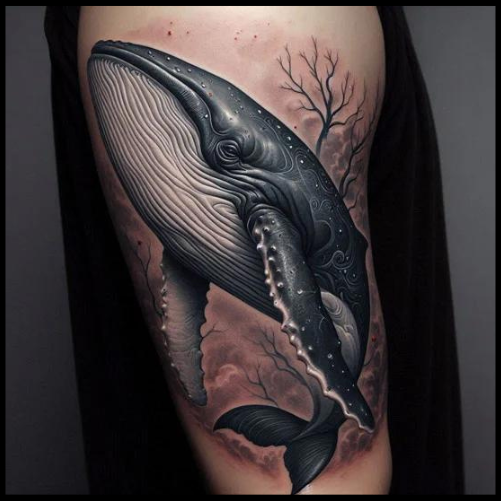Half-Sleeve Whale Tattoo