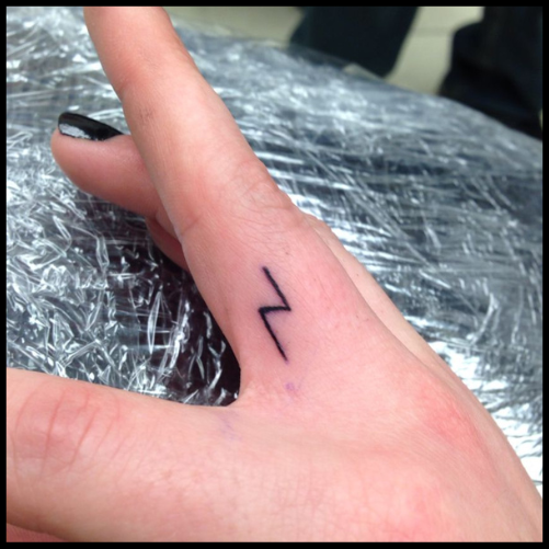 Harry Potter Lightning Bolt Tattoo