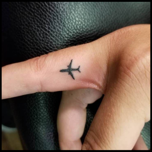 Inner Finger Airplane Tattoo Airplane Tattoos