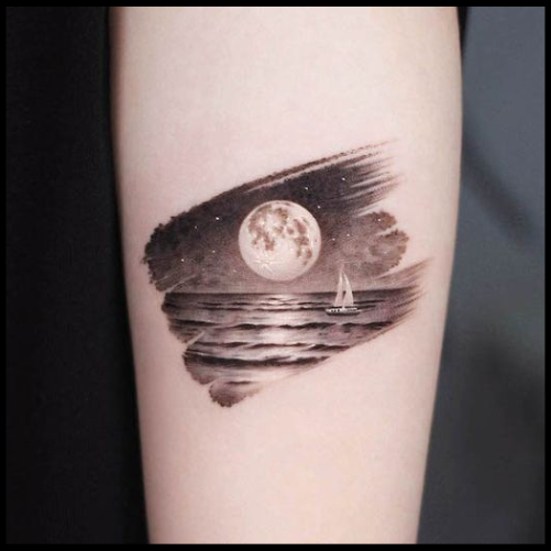  Lake Scene Tattoos