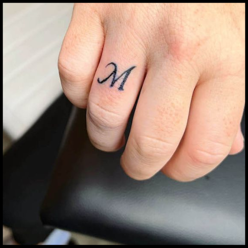 Letters Tatto Finger Tattoo