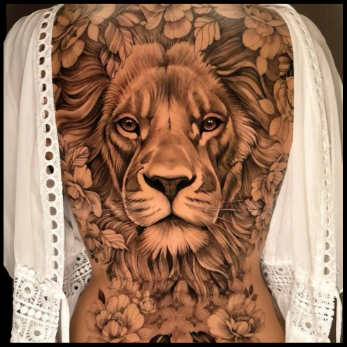 Lion First Tattoo Ideas for Women