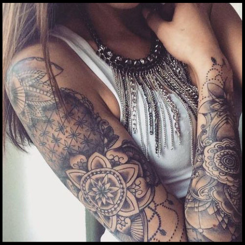 Mandala Sleeve Tattoo