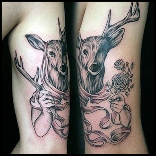 Matching Deer Tattoos