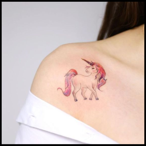 Mystical Animal Inspired Rainbow Tattoo