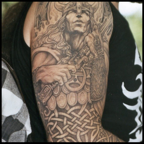 Mythological and Cultural Half Sleeve Tattoo