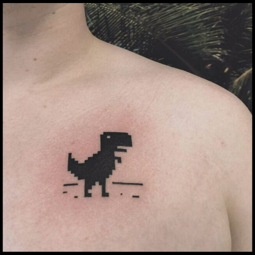 Ok Google Dinosaur Tattoo