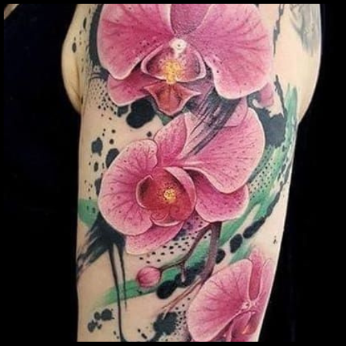 Orchid Sleeve Tattoo Orchid Tattoo Ideas
