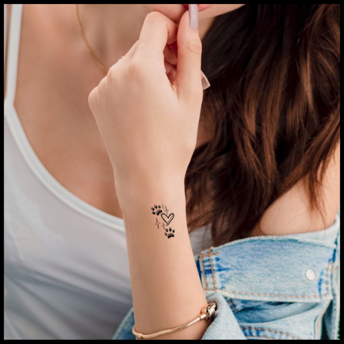 Paw Print Dog Tattoo