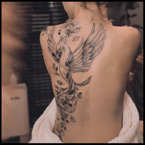 Phoenix Back Tattoo