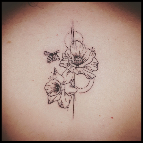 Poppy and Daffodil Tattoo