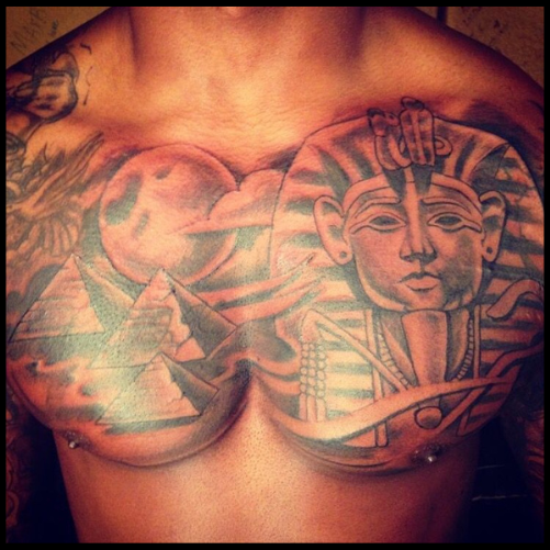 Pyramid Chest Tattoo