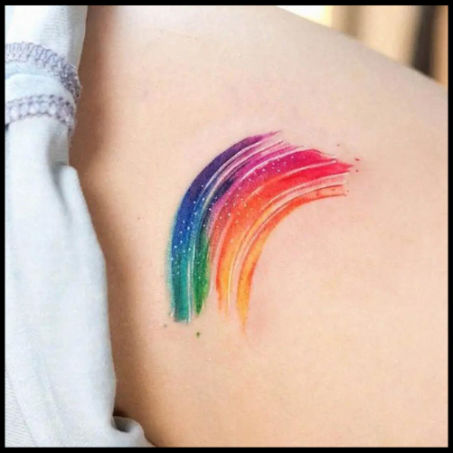 Rainbow Tattoo Small Design Rainbow Tattoo Ideas
