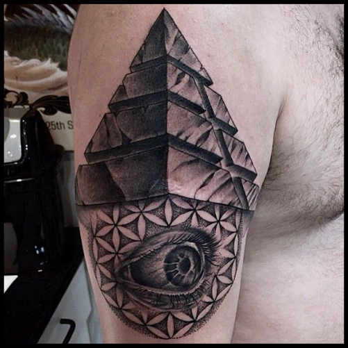 Realism Pyramid Tattoo