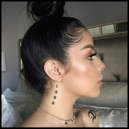 Side-of-Neck Neck Tattoos
