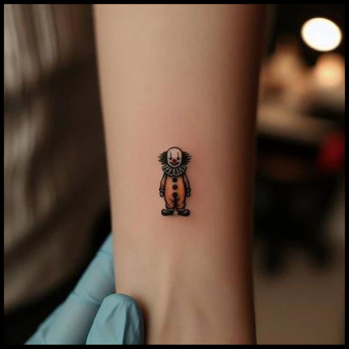 Simple Clown Tattoo