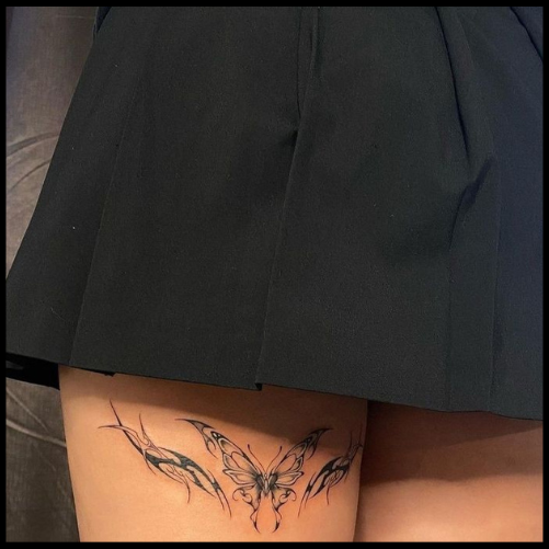 Simple Thigh Tattoos