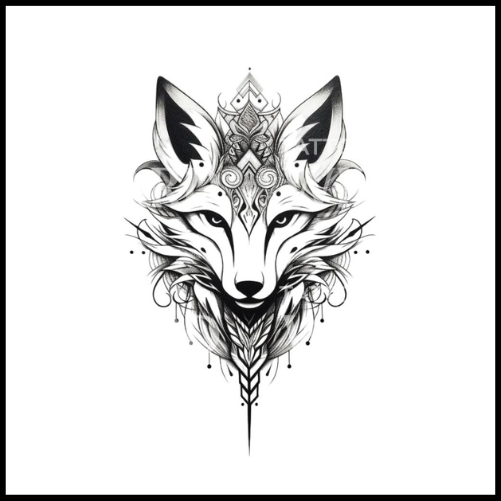 Sketch Fox Tattoo Design Fox Tattoo Ideas