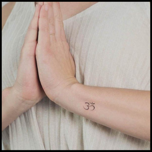 Small Om Yoga Symbol Tattoo Yoga Tattoo Ideas